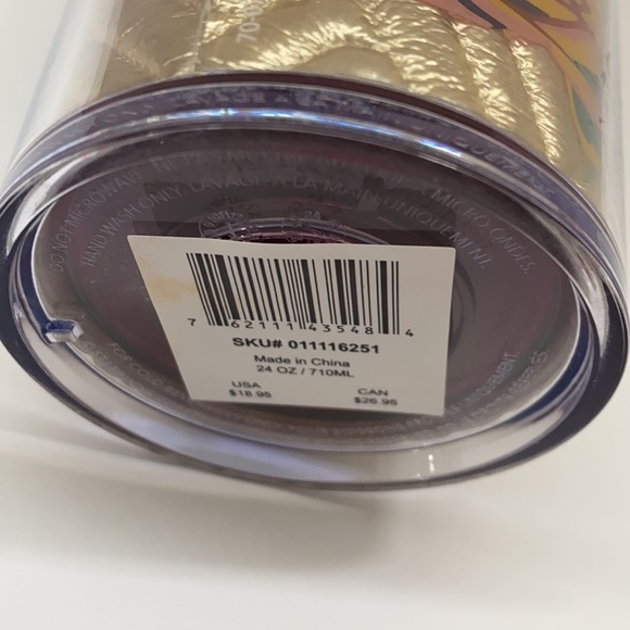 Starbucks Gold Foil Rose/ Quilt Tumbler Venti RARE! - Picture 8 of 9